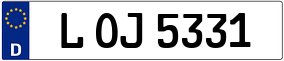 Trailer License Plate